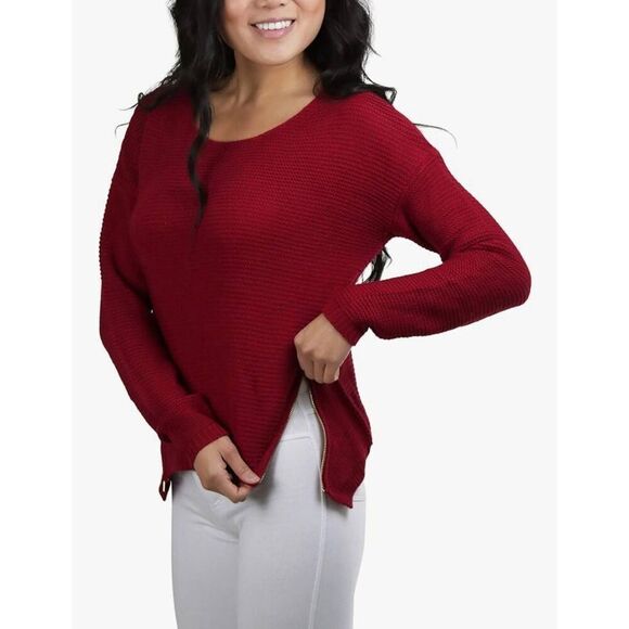 🔸️Love Tree Maroon Acrylic Knit Sweater Medium - Picture 4 of 11